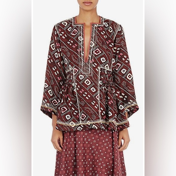 Isabel Marant Georgette silk  Topaz Tunic - Blouse - Picture 1 of 12